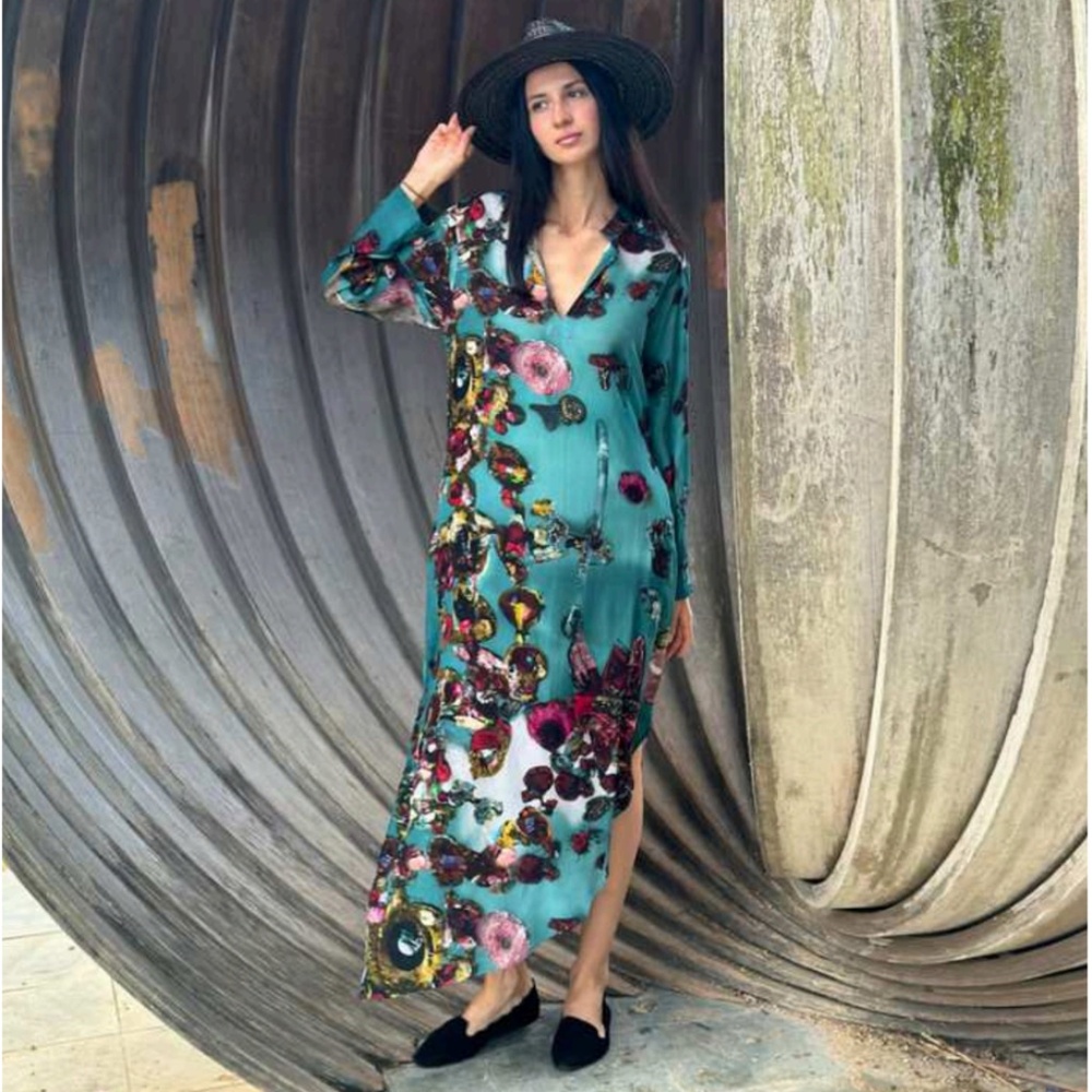 Yavi Floral Asymmetrical Dress